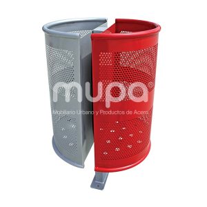 Diseño y fabricación de Bote de Basura Media Lune Grande Doble, CDMX