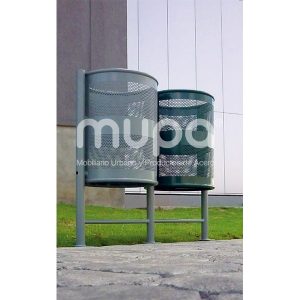Diseño y fabricación de Bote Napoli Doble en México | Mobiliario Urbano