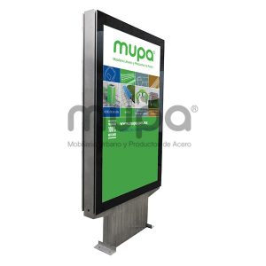Diseño y fabricación MUPI URBANI 1 INOX en México, CDMX