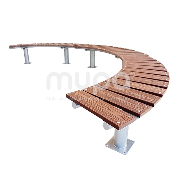 Diseño y fabricación de Bancas de Parque, Urbani Eco Curva en CDMX Diseño y fabricación de Bancas de Parque, Urbani Eco Curva en CDMX