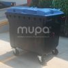 Contenedor plástico op 4 ruedas 1100 lts