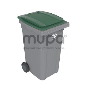 Contenedor plástico op 2 ruedas 240 lts
