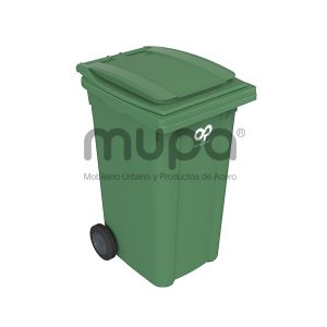 Contenedor plástico op 2 ruedas 240 lts