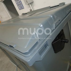 Contenedor plástico op 4 ruedas 1700 lts