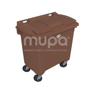 Contenedor plástico op 4 ruedas 770 lts