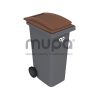 Contenedor plástico op 2 ruedas 180 lts