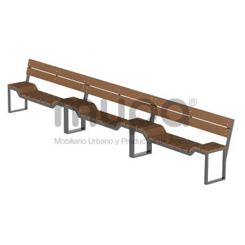 Fabricación de Banca Ubani Eco 31M | Mobiliario Urbano | MUPA
